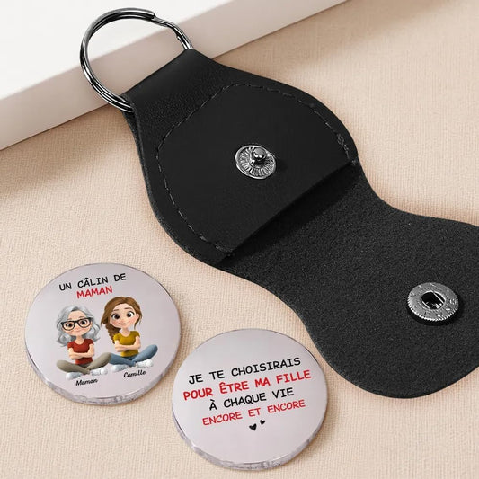 Custom Pocket Coin Keychain Gifts for Men Women Pocket Hug Token Birthday Keepsake Gift on Holidays